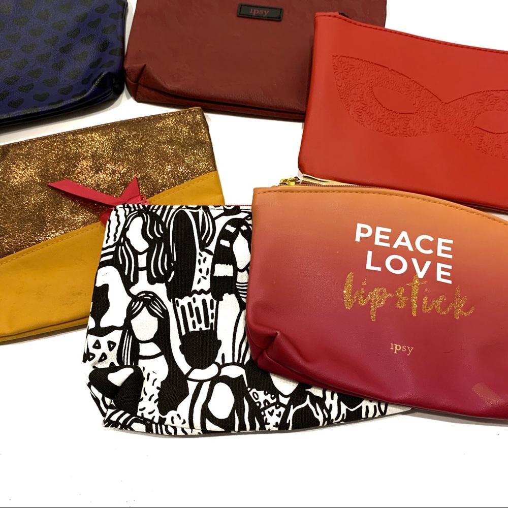 Ipsy Set of 6 Makeup Cosmetic Travel Bags - Picture 3 of 3